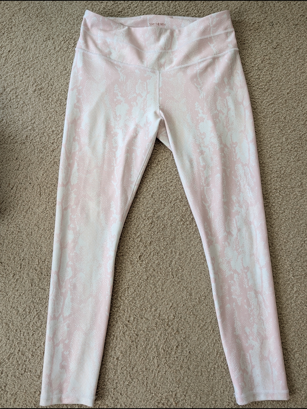 Calia Light Pink Marble Print Leggings